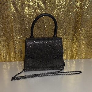 Aldo Black Sparkle Mini Bag